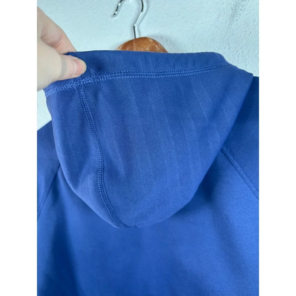 Nike Therma FIT Pullover Hoodie Womens Medium Blue‎ Green Athletic Sweatshirt